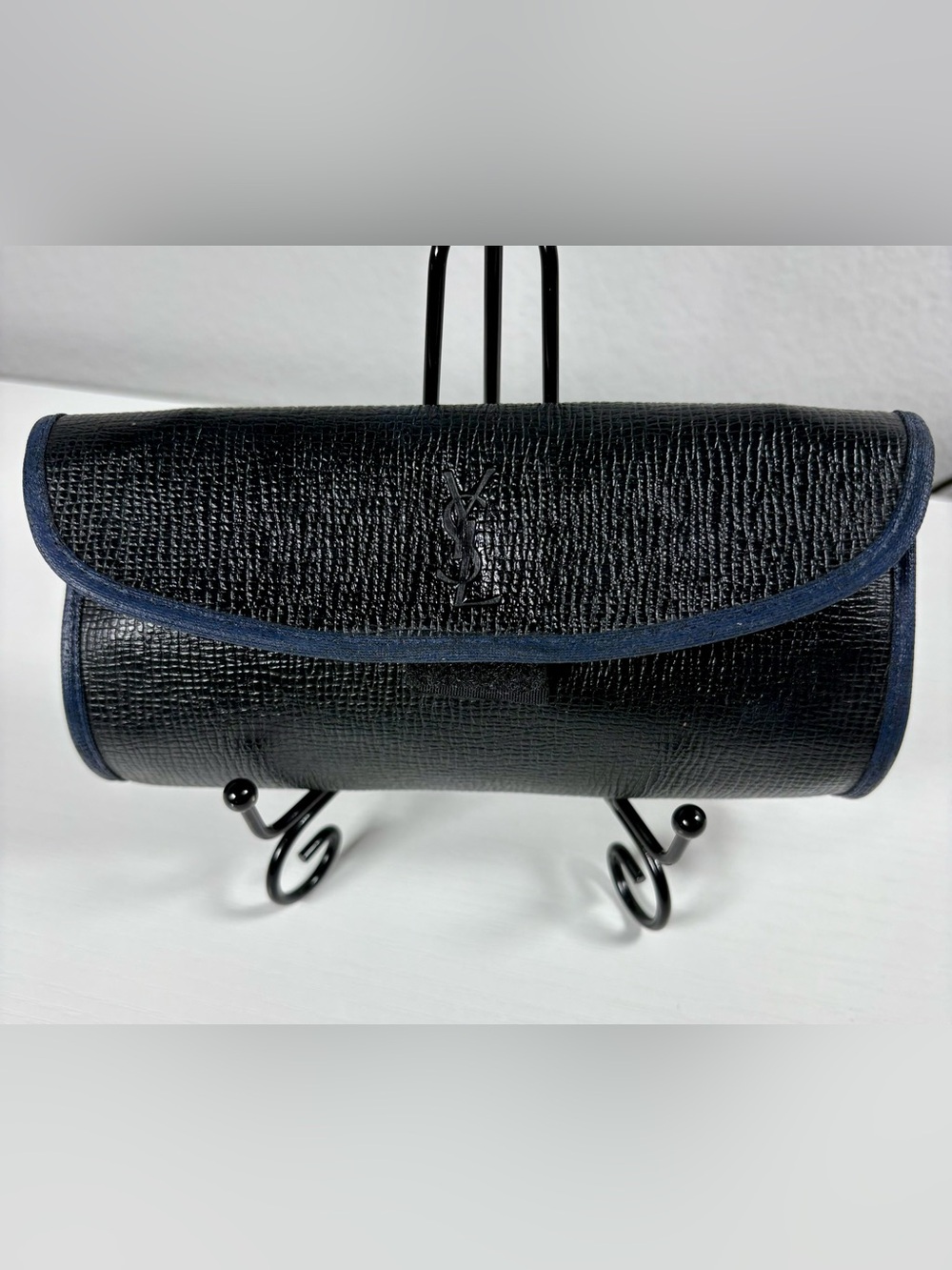 YSL Sunglasses Case , Black coated Canvas